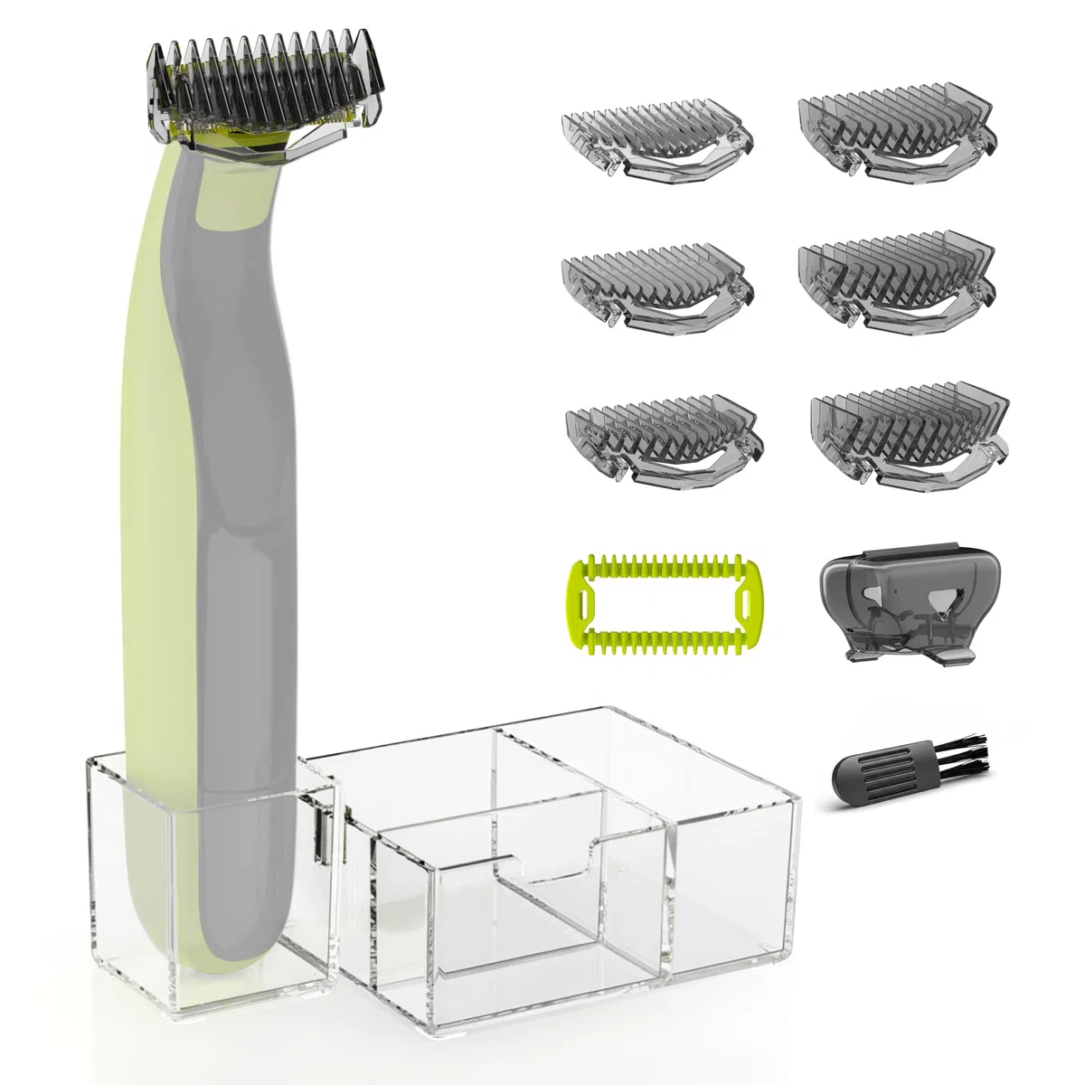 Guards Kit Plus per Philips Norelco OneBlade, pettini guida 1-6 mm, pettine corpo di ricambio, cappuccio protettivo e supporto organizzatore