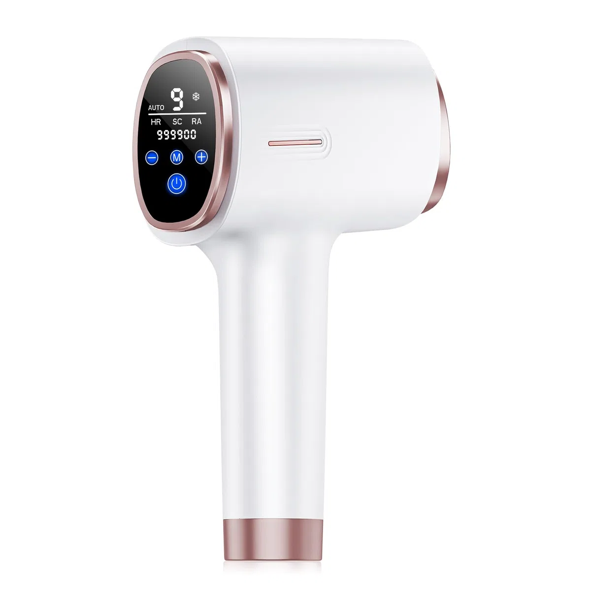 Epilatore Luce Pulsata con Funzione di Raffreddamento, Onda Luce 600-1200 NM, Epilatore Laser con 9 Livelli di Energia Max 21 J, Schermo LCD Touch Screen per Bikini, Ascelle, Viso e Corpo