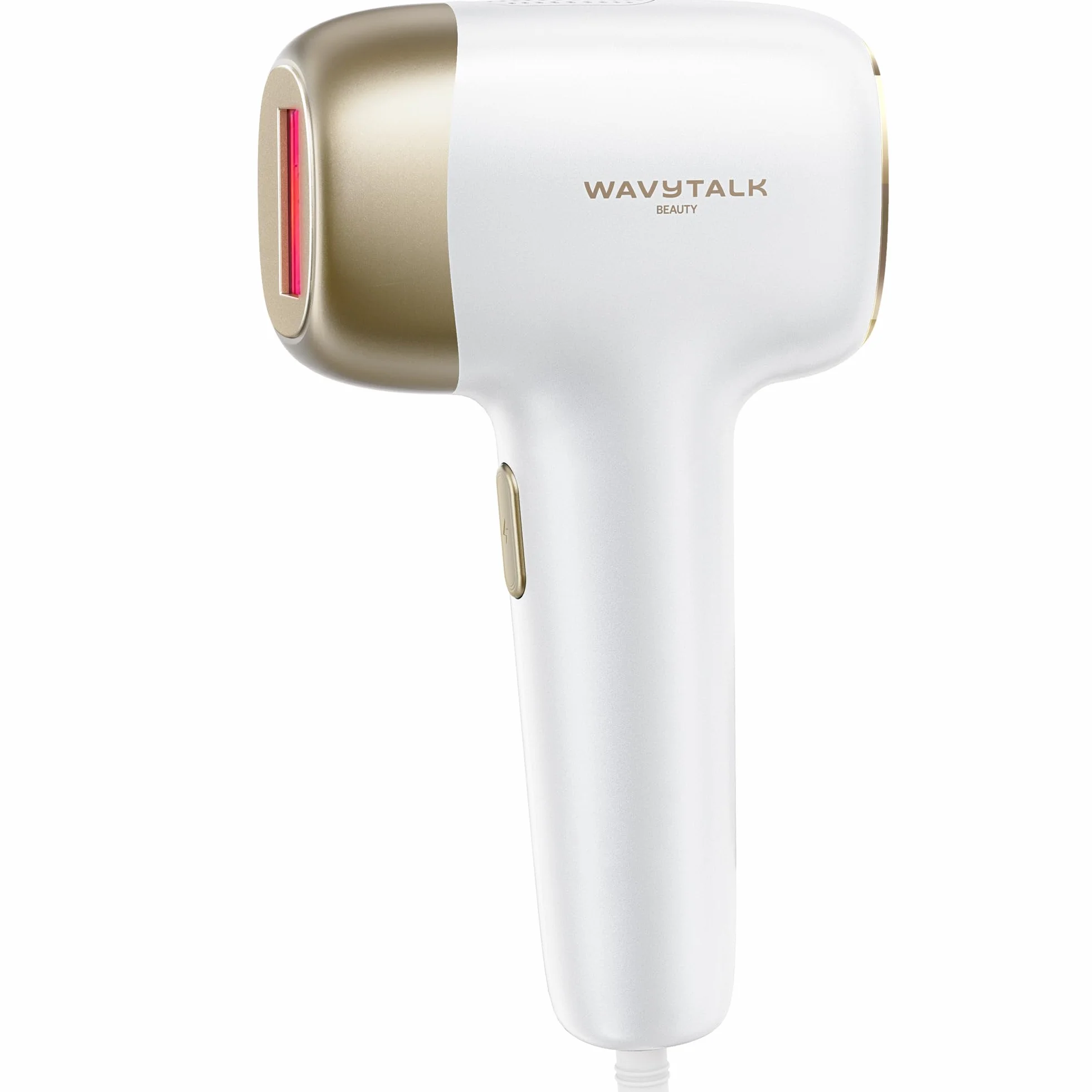 Wavytalk Epilatore Luce Pulsata - IPL 24J, Tecnologia Dual-Pulse Indolore, Epilatore Peli Donna con Raffreddamento Depilatore per Viso, Corpo, Bikini, Uomo con Cavo (Bianco)